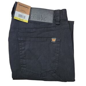 Eddie Bauer Men's Utility Cotton Canvas Stretch Pant Black Size 32 x 32 NWT